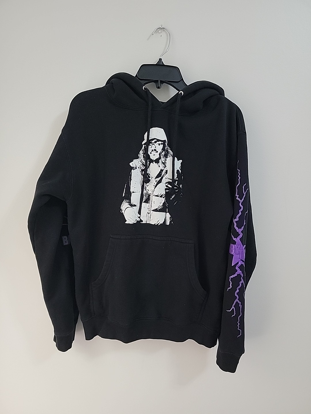 Babytron Bin Reaper 3 Tour Pullover Black Purple Hoodie Merch Small